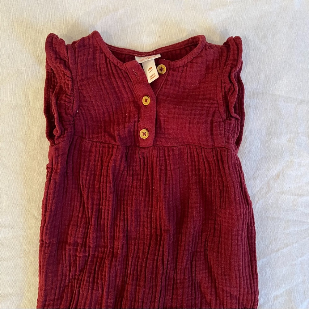 Cat and Jack Burgundy One Piece